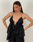 CORDSET MARIA - completo composto da top e pantalone in paillettes