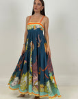 Abito ALTA MAREA - abito fantasia marina con conchiglie e coralli - collezione chic
