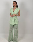 Tailleur GRAZIA - Completo giacca e pantalone in pizzo