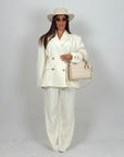 Tailleur LUMINA - tailleur giacca Over e pantaloni palazzo - top quality