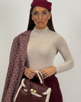 Maglia misto cachemire, collo alto