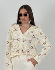 Blusa JULES - blusa con fiori in 3D