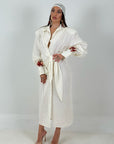 Abito LINO - abito lungo in lino a kimono