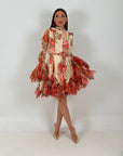 Abito PRINZESSIN - abito corto con manica e finale della gonna con rouche COLLEZIONE CHIC