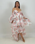 Abito rox - abito in chiffon con manica particolare scollo barca- collezione Chic