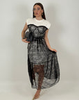 Abito BARRY - abito in pizzo scollo a cuore con t-shirt incorporata