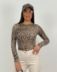 Maglia misto cachemire, giro collo