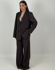 Tailleur CUORE - tailleur modello over con cuore in Swarovski sulla giacca
