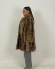 Pelliccia in Marmotta N44 - cappotto misura media in marmotta
