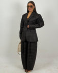 Tailleur DINA - Completo a quadri giacca e pantalone