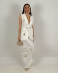 Tailleur GUENDALINA - Completo sartoriale con gilet con Swarovski e pantalone