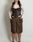 CURVY Bermuda SASY fantasia leopardata