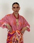 Camicia a righe con aragosta