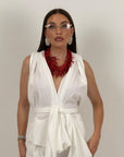 Tailleur WHITE - Completo gilet e pantalone