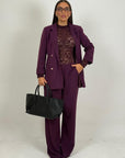 Tailleur EKREM - Completo giacca con bottoni dorati e pantalone gessato