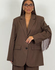 Tailleur ANGEL - Completo giacca con frangia e pantalone