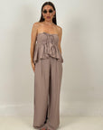 Cordset RUBY - Completo top a fascia e Pantalone low cost
