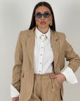 Tailleur ELEA - COMPLETO GIACCA E PANTALONE GESSATO
