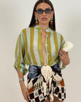 Camicia a righe MENTA&VERDE