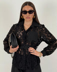 Cordset LOKA - Completo camicia in pizzo e pantalone