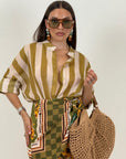Camicia a righe VERDE&CIPRIA