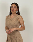 Abito FIONA - Abito lungo con corpetto ad intreccio - COLLEZIONE CHIC