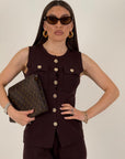 Cordset AMS - completo maglietta bottoni dorati e pantalone