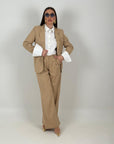 Tailleur ELEA - COMPLETO GIACCA E PANTALONE GESSATO