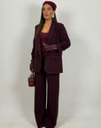 SALDO Tailleur DIAMOND - Giacca modello blazer e Pantaloni palazzo - top quality