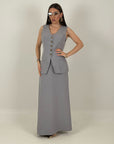 Cordset ALINA - Completo top e gonna lunga