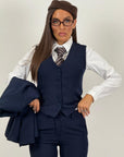 Tailleur MAELLE - Completo 3 pezzi top quality Giacca, panciotto e pantalone palazzo