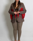 CURVY Giacca FLORA con frange