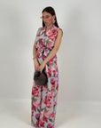 SALDO Cordset FATA - Completo blusa e pantalone a fiori