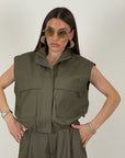 Cordset ALIX - Completo Just west gilet corto e pantalone