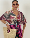 Cordset ONDA SELVAGGIA - Completo camicia e gonna pareo