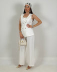 Tailleur DIAMANTE - Completo gilet con bottoni gioiello e pantalone