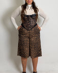 CURVY Corpetto SASY fantasia leopardata