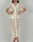 SALDO Abito BRENDA - Abito lungo in pizzo Collezione chic