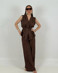Tailleur LEA - Completo giacca con cintura e pantalone