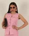 Cordset AMS - completo maglietta bottoni dorati e pantalone