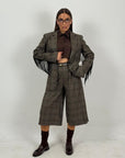 Tailleur CORNELIA - Completo bermuda e giacca con frange