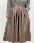 Pantalone largo ILENIA in ecopelle