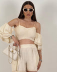 Cordset PEACE - completo top e pantaloncino