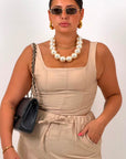 CURVY Cordset HURI - Completo top e pantalone