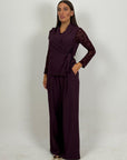 Tailleur CETTINA - Completo gilet con cintura e pantalone