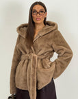 Pelliccia SISSY - Eco pelliccia modello accappatoio