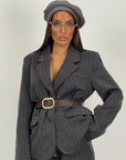 Tailleur KADRIE - Completo gessato giacca e pantalone