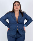 CURVY Tailleur JEANS - COMPLETO GIACCA E PANTALONE
