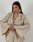 Tailleur AGNESE - Completo giacca con cintura e pantalone