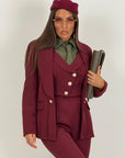 Tailleur LILIANA - Completo sartoriale 3 pezzi, giacca gilet e pantalone